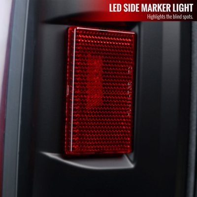 2014-2021 Toyota Tundra Red Bar Sequential LED Tail Lights Black/Clear Lens