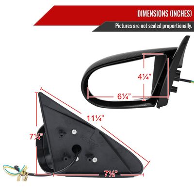 2002-2006 Acura RSX Carbon Fiber Shell Power Spoon Mirrors
