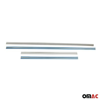 RAM Side Door Molding Trim Skirt Garnish Stainless Steel Silver 4Pcs