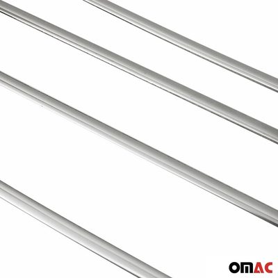 2012-2017 Hyundai Veloster Window Molding Trim Streamer Stainless Steel Silver 4 Pcs