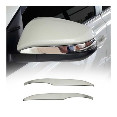 2016-2023 Toyota Hilux Side Mirror Cover Caps Stainless Steel Silver 2 Pcs