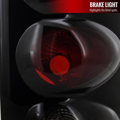 2002-2006 Dodge RAM Tail Lights Glossy Black Housing/Smoke Lens
