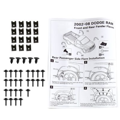 2002-2009 Dodge RAM Smooth Factory OE Style Fender Flares Wheel Protector