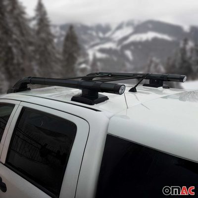 2023-2026 Chevrolet Colorado III Top Roof Rack & Side Rails Black Alu 4Pcs
