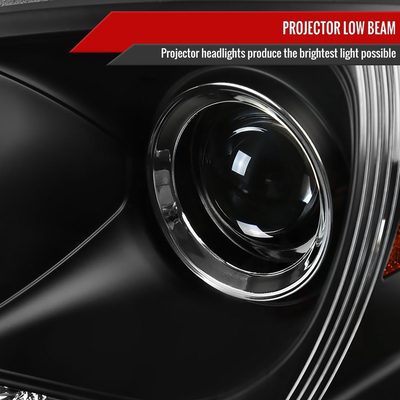 1998-2001 Mercedes Benz W163 ML Class Projector Headlights SMD LED Light Black