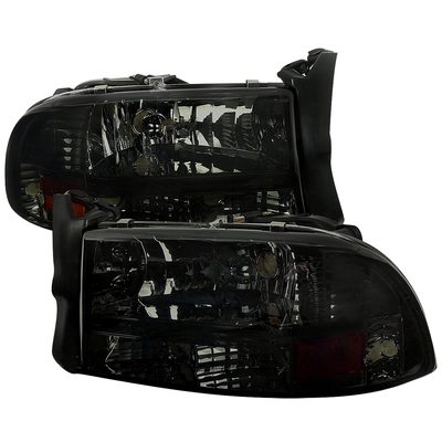 1997-2004 Dodge Dakota/98-2003 Durango Crystal Headlights Amber Reflector Smoke