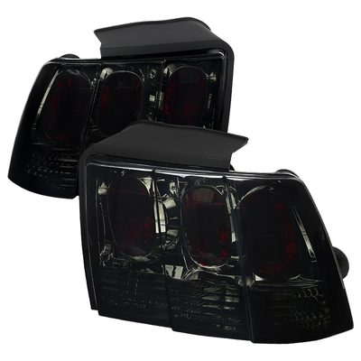 1999-2004 Ford Mustang Tail Lights Chrome Housing/Smoke Lens