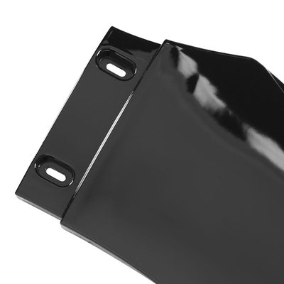 Universal Glossy Black Polypropylene 3Pcs Bumper Lip Spoiler Splitter Set