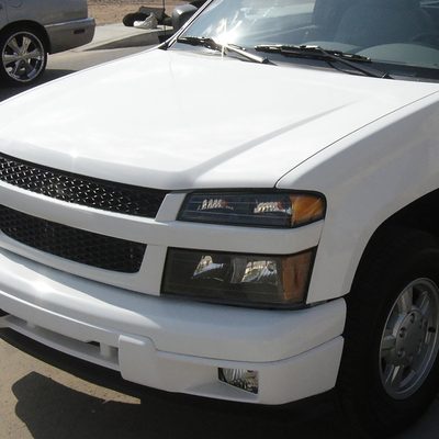 2004-2012 Chevy Colorado /Canyon Isuzu I-Series Headlights Pair Matte Black