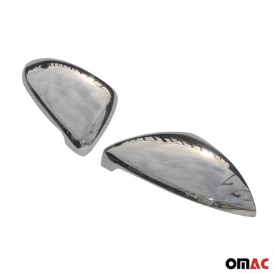 2015-2021 VW Golf Mk7 Side Mirror Cover Caps Stainless Steel Silver 2 Pcs
