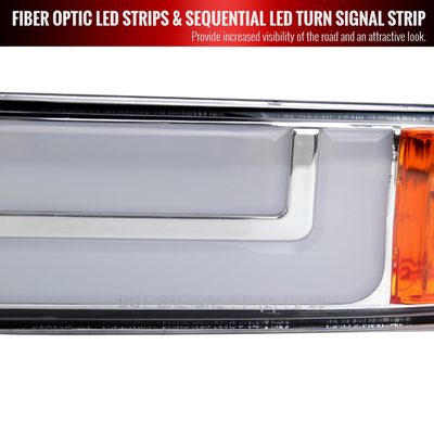 1999-2006 GMC Sierra/Yukon/Yukon XL Headlights&Signal Bumper Lights Chrome