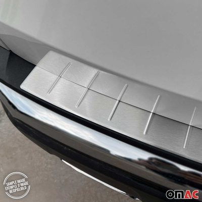 2018-2023 Audi Q5 SQ5 2.gen Rear Bumper Sill Cover Protector Guard Brushed Stainless Steel