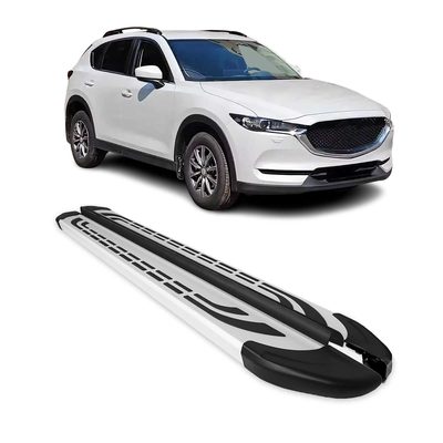 2017-2025 Mazda CX-5 2.gen Running Boards Side Steps Silver