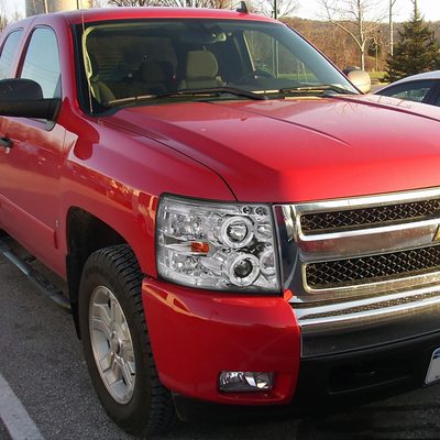 2007-2013 Chevy Silverado 1500/ 2500HD 3500HD Dual Halo Headlights Chrome