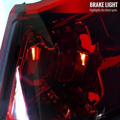 2005-2008 Dodge Magnum Tail Lights Matte Black Housing/Red Clear Lens
