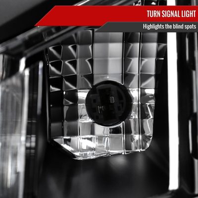 2010-2016 Cadillac SRX Projector Headlights Matte Black Housing/Clear Lens