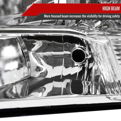 2009-2018 Dodge RAM 1500/ RAM 2500 3500 Factory Quad Headlights Chrome