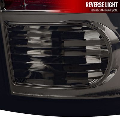 2009-2018 Dodge RAM 1500 2500 3500 White Bar LED Tail Lights Chrome/Smoke