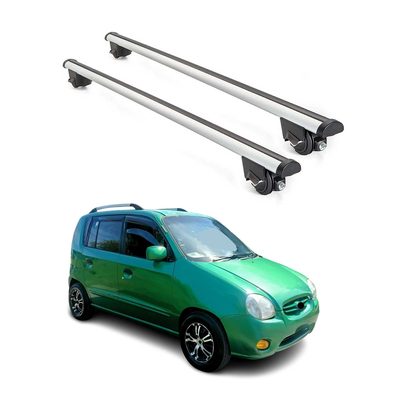 1999-2003 Hyundai Atos Roof Rack Cross Bars Silver