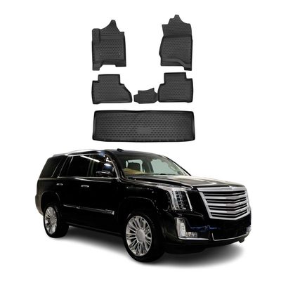2015-2020 Cadillac Escalade Floor Mats & Cargo Liner Full Set All Weather Black