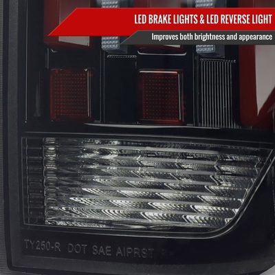 2014-2021 Toyota Tundra Facelift Full LED Tail Lights Signal Jet Black/Smoke