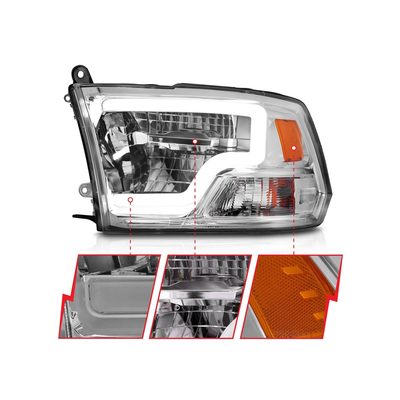 Anzo Chrome Switchback Projector Headlights 111540