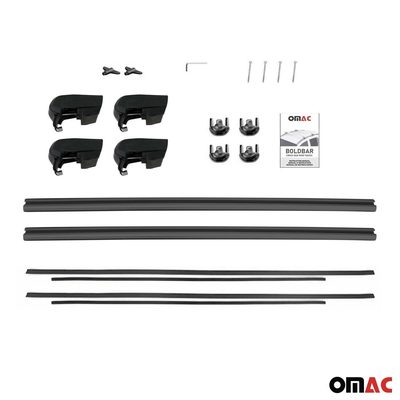 2025-2026 Nissan Kicks Play Roof Rack Cross Bars Luggage Carrier Alu Black 2x