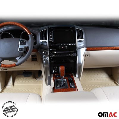 2017-2026 Audi Q7 Q8 (Typ 4M) Floor Mats Liners Full Set All Weather Beige