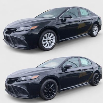 2018-2024 Toyota Camry Window Trim Set Gloss Black 10Pcs ABS Plastic