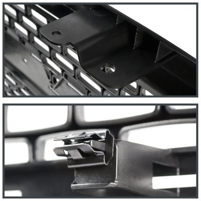 2014-2015 GMC Sierra 1500 Glossy Black ABS Denali Style Square Mesh Grille