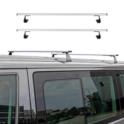 2020-2026 VW Caddy Roof Rack Cross Bars Steel Silver 2Pcs