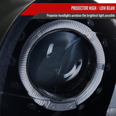 2007-2015 Mini Cooper R55 R56 R57 R58 R59 Halo Projector Headlights Black
