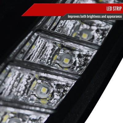 2005-2006 Infiniti G35 Sedan Halo Projector Headlights SMD LED Light Black