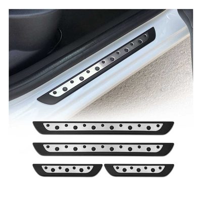 2005-2012 BMW 3 Series E90 Sedan Door Sill Scuff Plate Scratch Protector Stainless Steel Silver 4 Pcs