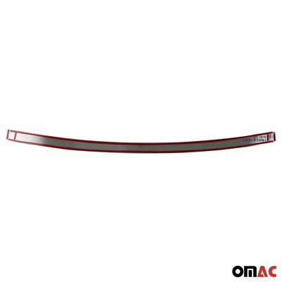 2017-2020 Nissan Rogue Sport Rear Bumper Guard Carbon Foiled & Stainless Steel Silver