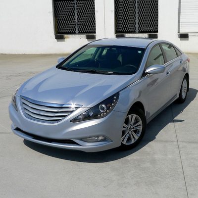 2011-2014 Hyundai Sonata Projector Headlights SMD LED Light Strip Matt Black