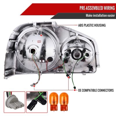 1999-2002 Nissan Skyline GT R34 JDM Red LED Tail Lights Chrome/Red Lens