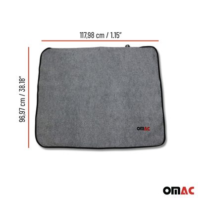 Rear Bumper Protector Trunk Mat Fabric Pet Cargo Liner Truck Car Auto Grey