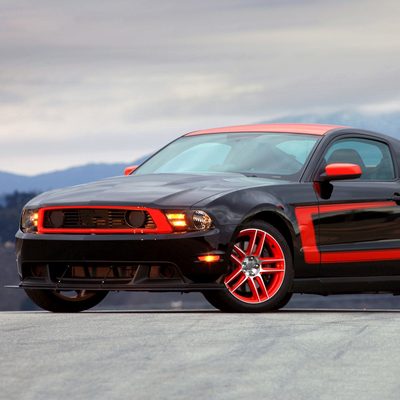 2010-2014 Ford Mustang Factory Style Headlights Matte Black/Clear Lens