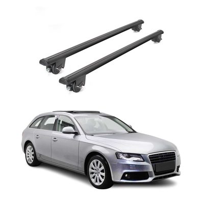2009-2016 Audi A4 Wagon Roof Rack Cross Bars Black