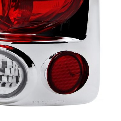 2002-2006 Dodge RAM Retro Style Tail Lights Chrome Housing/Clear Lens