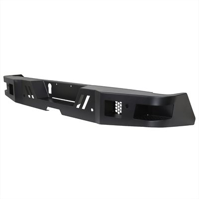 2014-2021 Toyota Tundra Black Heavy Duty Steel Rear Step Bumper w/License Lamp