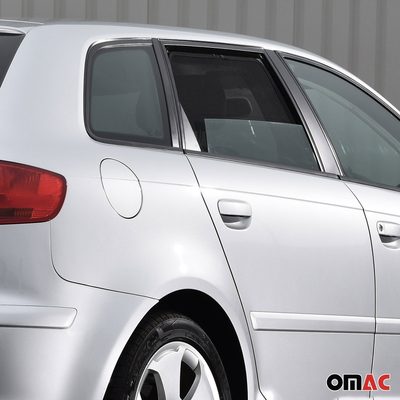 2006-2013 Audi A3 / A3 Quattro Side Rear Window Curtain Mesh Black 2Pcs