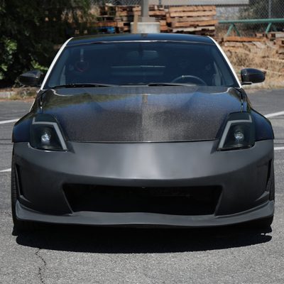 2006-2009 Nissan 350Z Turn Signal Animated LED Bar Projector Headlights Smoke