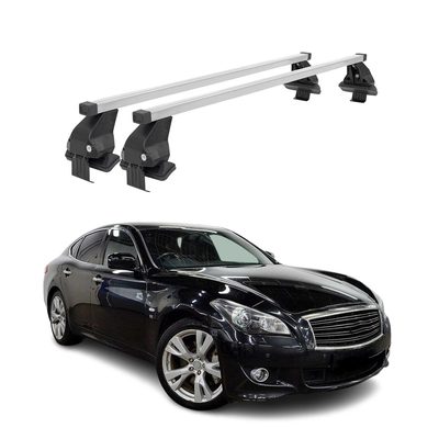 2014-2019 Infiniti Q70 Roof Rack Cross Bars Silver