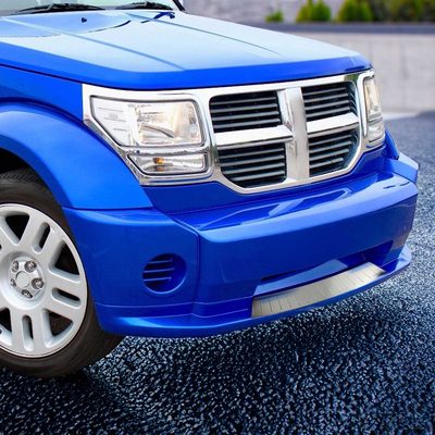 2007-2012 Dodge Nitro Front Bumper Trim Molding Brushed Stainless Steel Silver 1 Pc