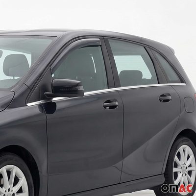 2012-2019 Mercedes B Class W246 Window Visor Vent Rain Deflector 2Pcs Smoke