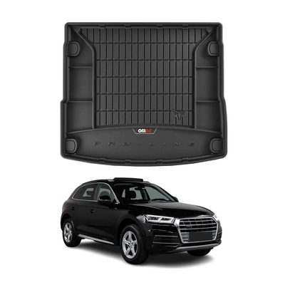2018-2025 Audi Q5 SQ5 2.gen Premium Cargo Liner Trunk Mat All Weather Heavy Duty Black
