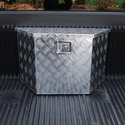 Universal 15~28" Heavy Duty Alu Truck Trailer Tongue Tool Box w/Lock & Keys