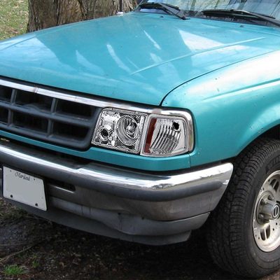 1993-1997 Ford Ranger Factory Corner Parking Turn Signal Lights Chrome/Clear